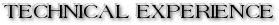 Technical Experience